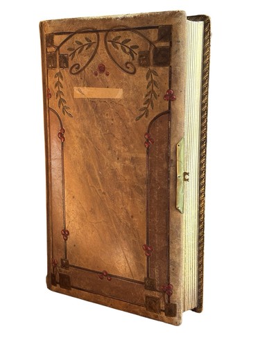 Antik vintage leder - vintage,