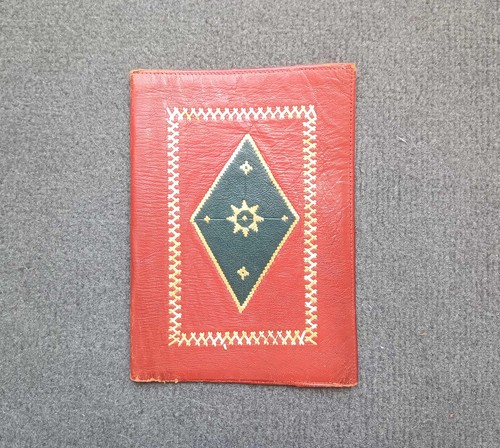 Leder einband umschlag - leder-einband, mit