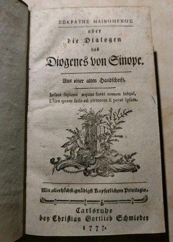 Dialogen des diogenes - diogenes, von