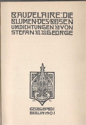 Stefan george baudelaire - george,