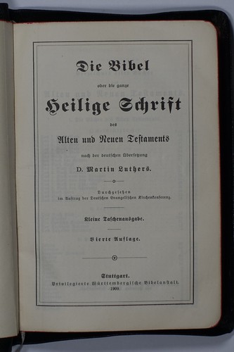 Die bibel taschenausgabe - bibel, 1909