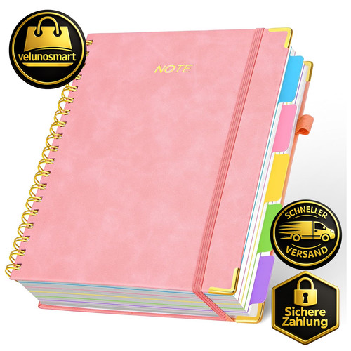 Notizbuch liniert 300 blatt - b5,