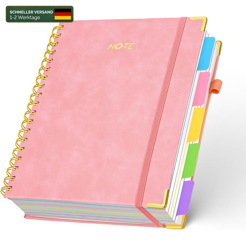 Notizbuch liniert 300 blatt - notizbuch, b5