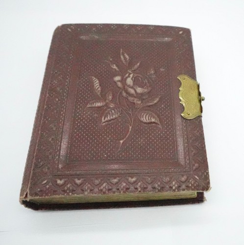 Antikes fotoalbum ledereinband - antikes,