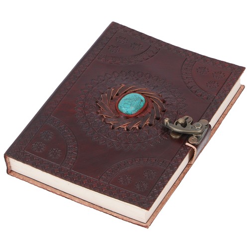 Lederbuch verziertes - lederbuch,,